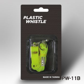 PLASTIC WHISTLE WITH LANYARD, PW-11B