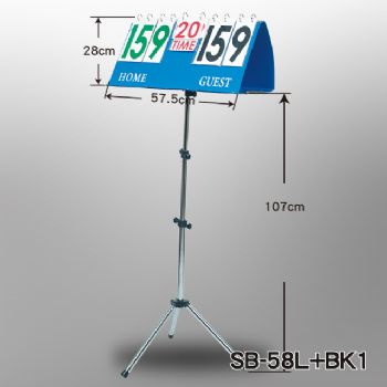 SCORE BOARD WITH STAND, SB-58L+BK1