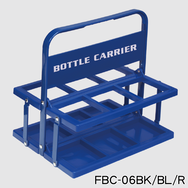 FOLDABLE BOTTLE CARRIER, FBC-06BK/BL/R