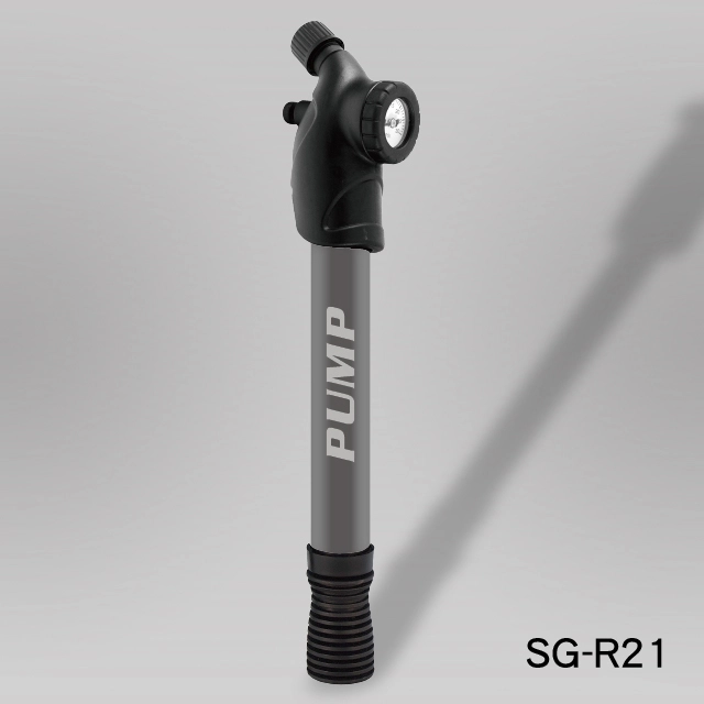11" DOUBLE ACTION PUMP WITH GAUGE INSTALLED (ROUND HANDLE), SG-R21